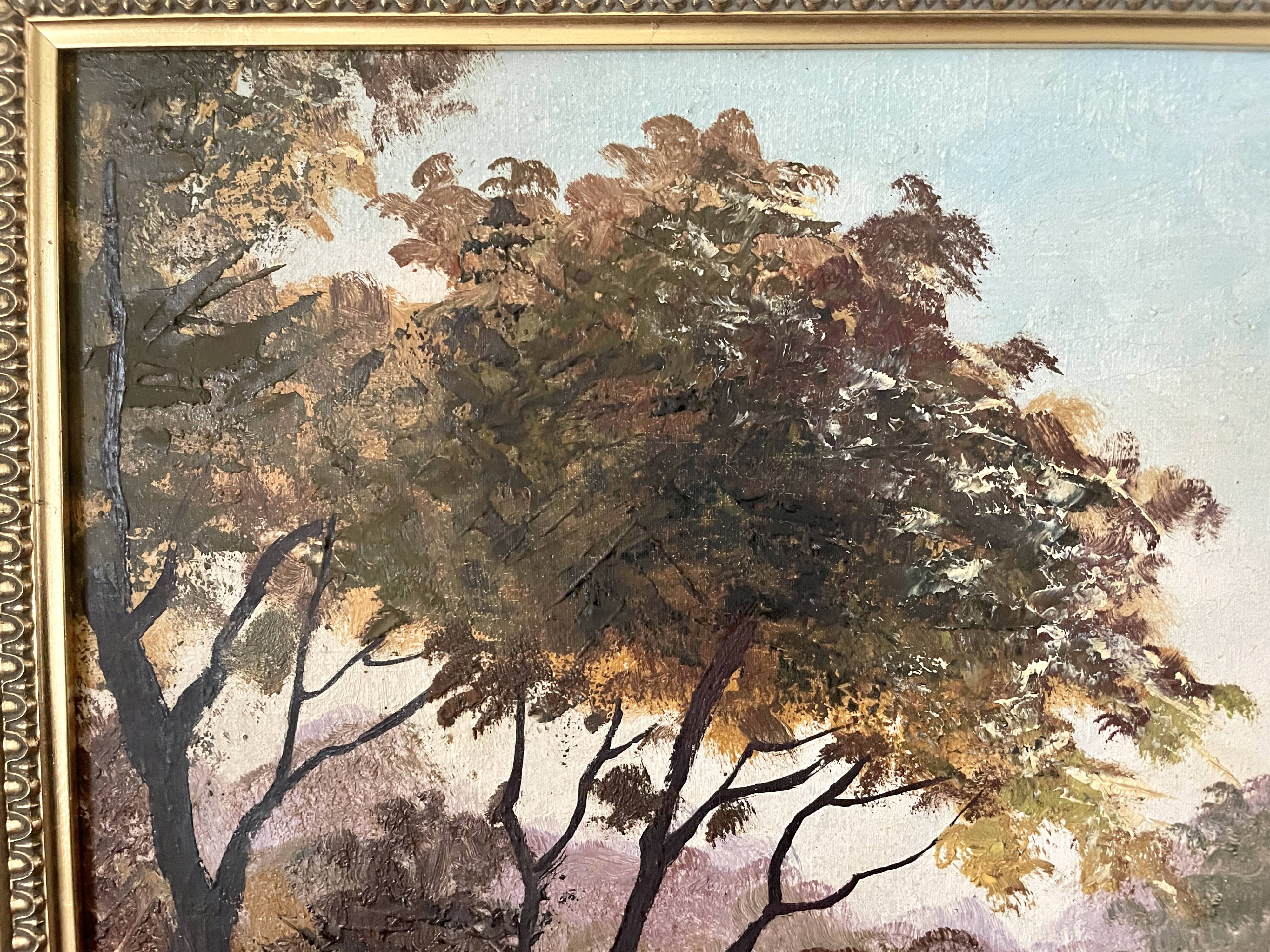 Diptyque oils on canvas signed Rialet