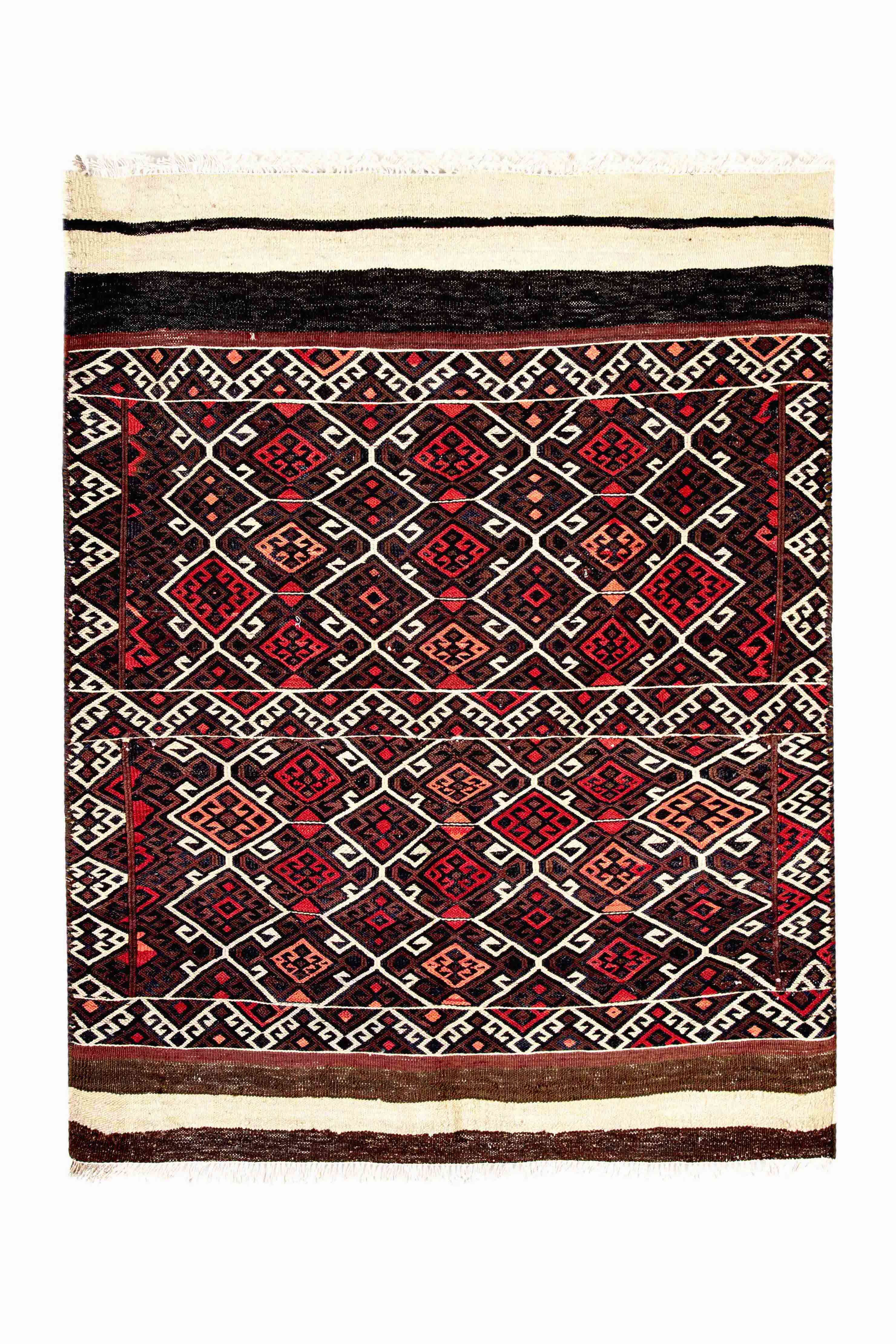 Vintage Iranian Kilim 136 x 111 cm