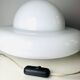Sculptural Ufo Space Age Table Lamp In Opal Glass, Italy, 1970S