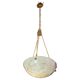Great size superb Art Deco white alabaster chandelier, 1930s