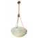 Great size superb Art Deco white alabaster chandelier, 1930s
