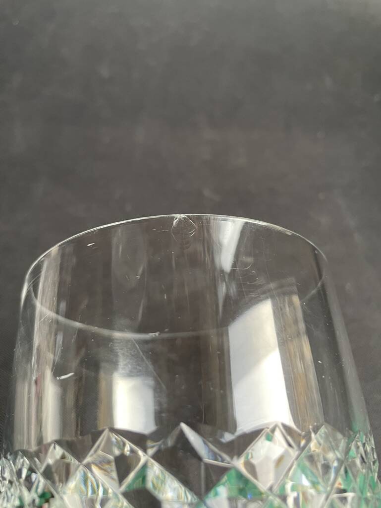6 Cut crystal whiskey glasses