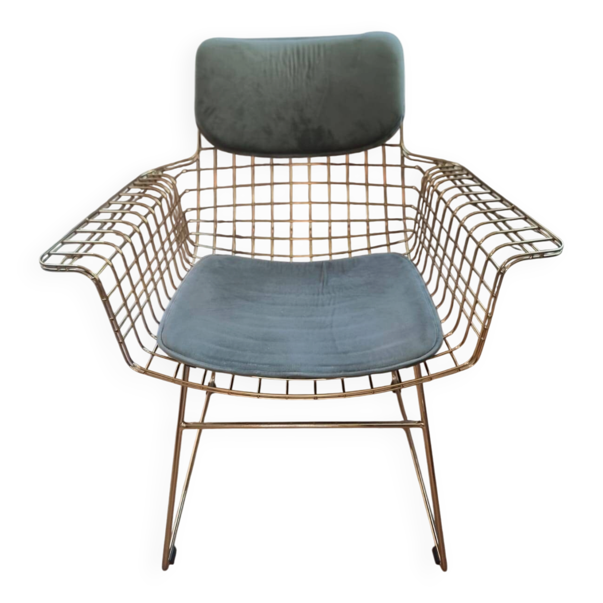 Metal wire armchair HK LIVING