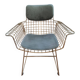 Metal wire armchair HK LIVING
