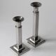 Art Deco Silver Plated Candlesticks Set
