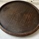 Mid-Century wooden platter or trivet - D 24 cm