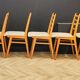 Set of 8 mid century dining table chairs vintage