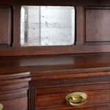 China buffet stained glass Art Nouveau 1900 vintage