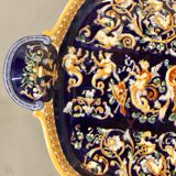 Dish of Gien of chamfered shape
