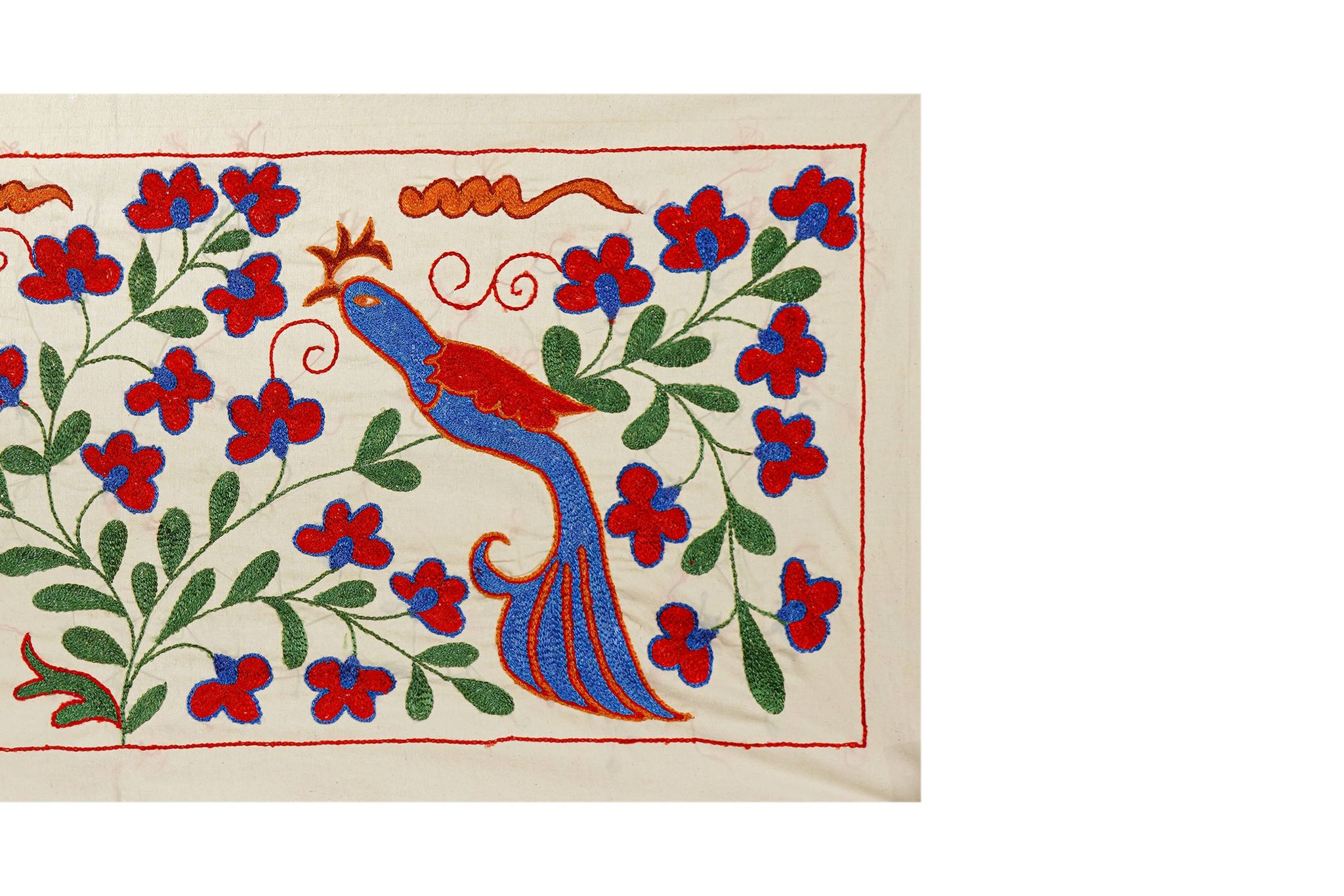 Vintage Turkish hand-knotted rug 45x96cm