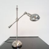 Silver coloured Bocx table lamp, 1980s