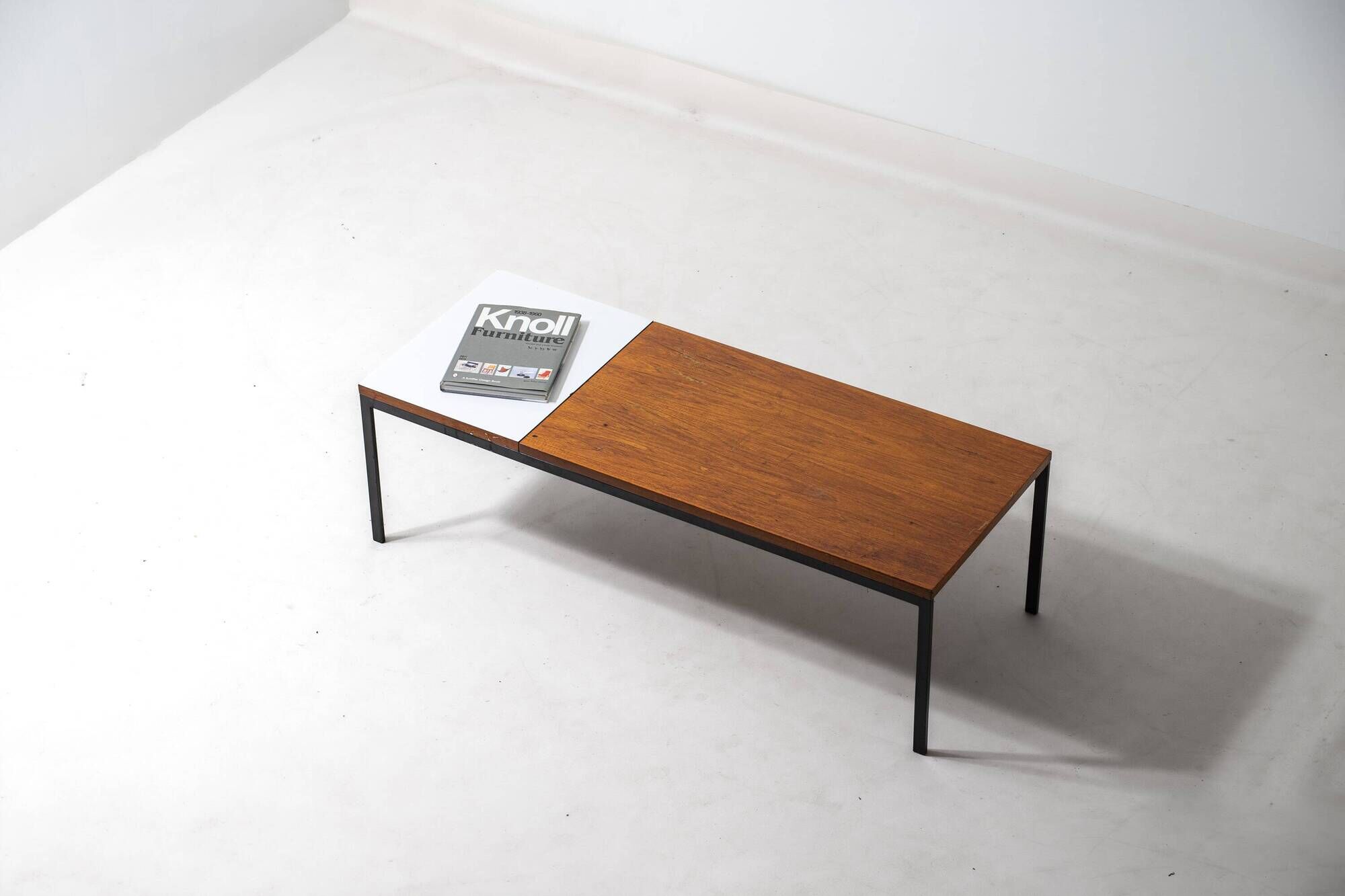 Modernist two color minimalist coffee table, 1960s