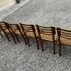 Set of 6 raw stone chairs French design