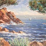 Painting, painting on canvas. Signed A.Gallois