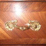 Pair of transitional bedside tables in veneered wood