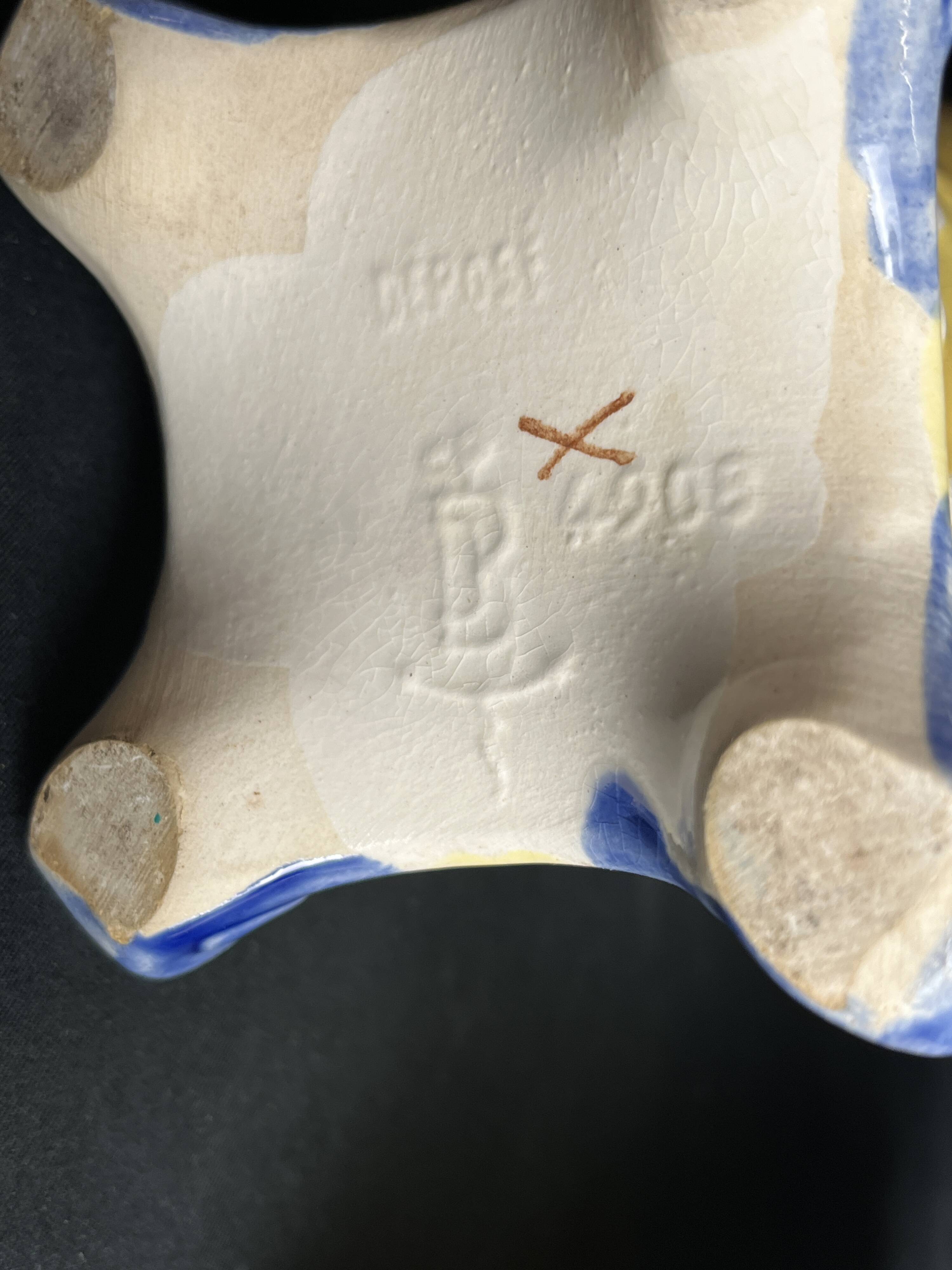 Art Nouveau 3-piece Fives Lille set by Bryun circa 1900