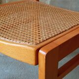 Pair of Baumann caned chairs, 70s/80s