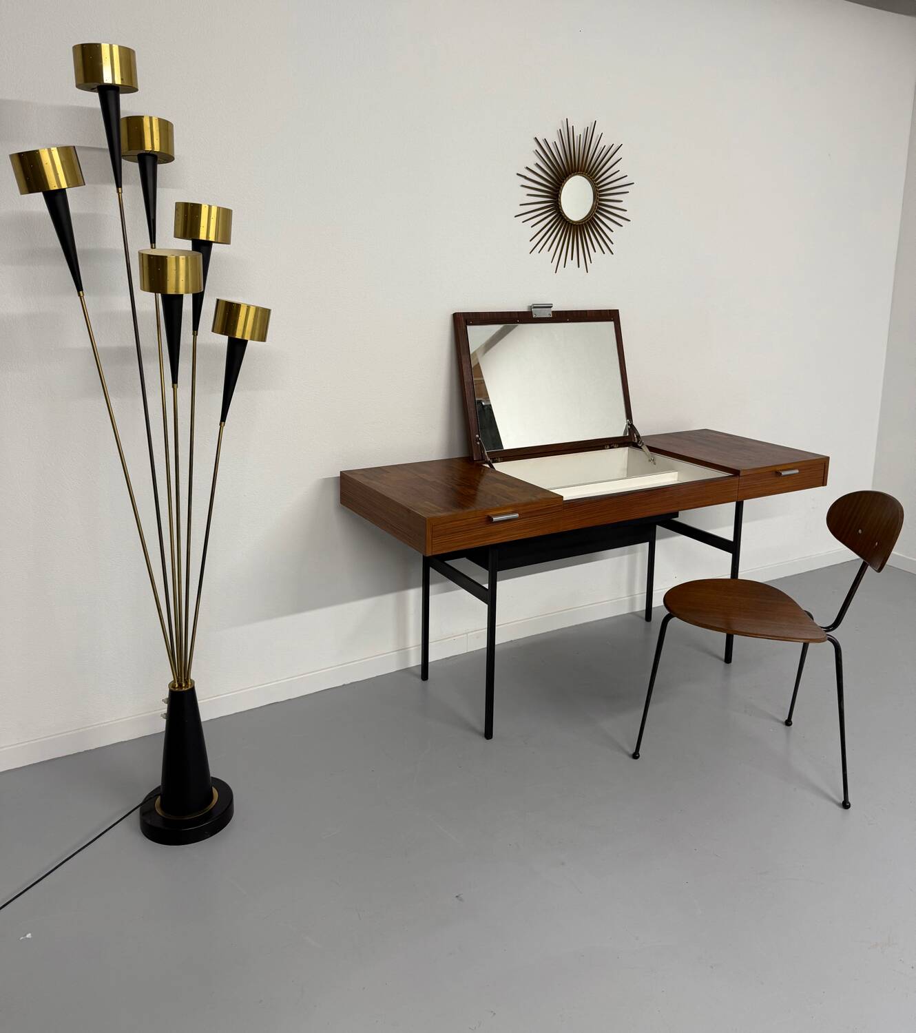 Old dressing table desk design 50s Idealheim Dieter Wäckerlin vintage