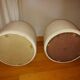 2 vintage skai beanbags, 70's
