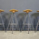 Set of Jamaica swivel bar stools by Pepe Cortès for BD Barcelona, 1990s