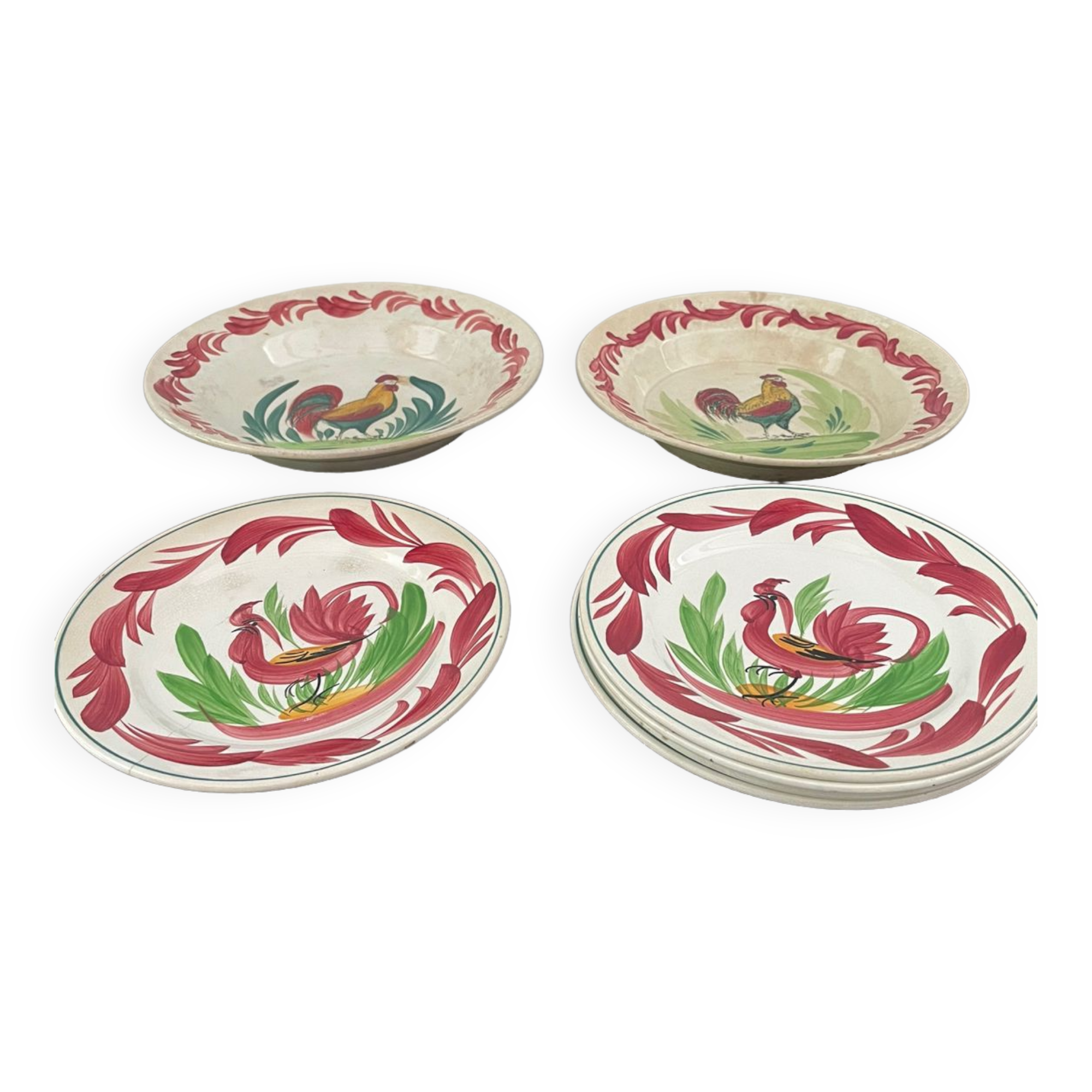 Lot porcelain tableware digouin sarreguemines