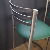 Paire de tabourets de bar 1980