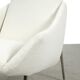 Vintage White Upholstered Armchair