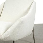 Vintage White Upholstered Armchair