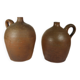 Lot of two old stoneware jugs