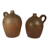 Lot of two old stoneware jugs