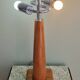 Large nautical lamp in wood and brass from the 80s