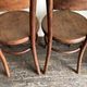 Set of 4 Fischel bistro chairs in bent wood gendarme hat 1920
