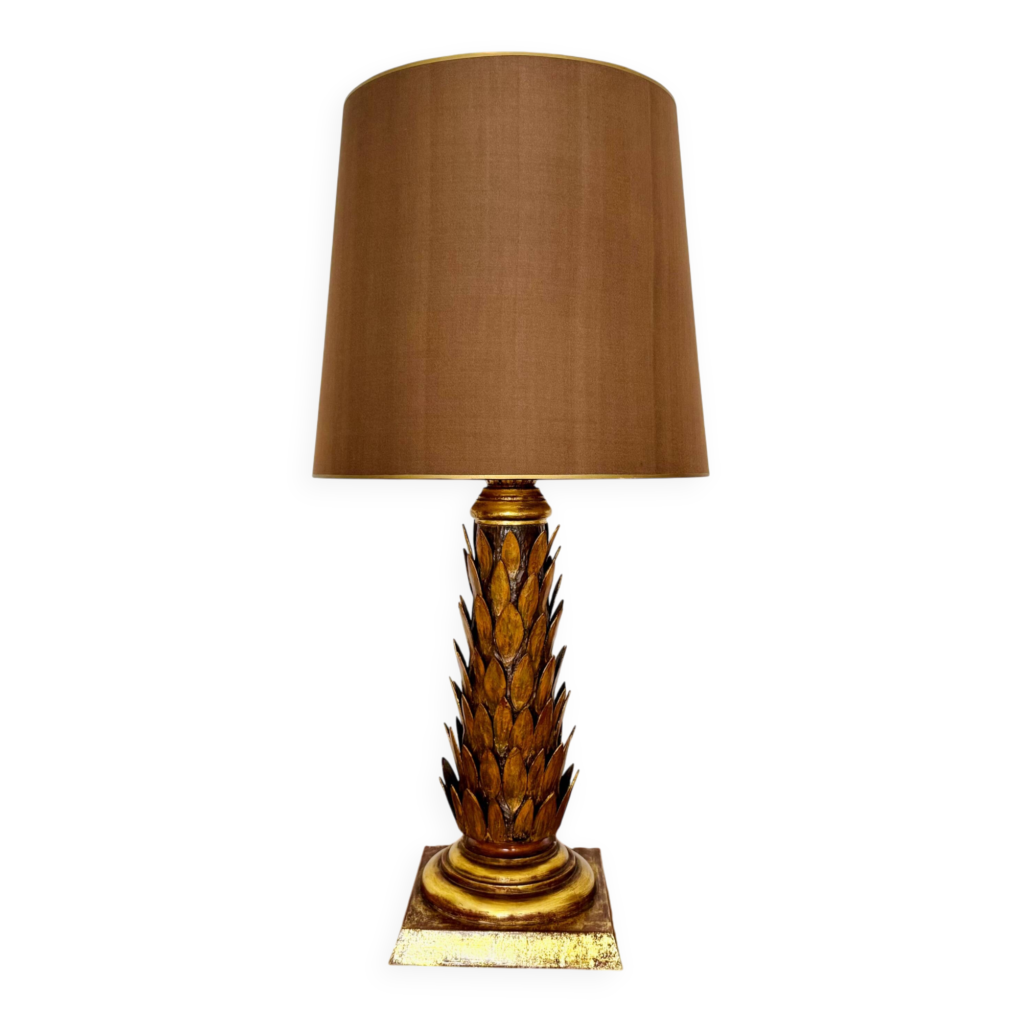 XXL Gilded Italian Hollywood Regency Table Lamp