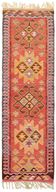 Turkish Handwoven Vintage Herki Kilim 98 cm x 320 cm