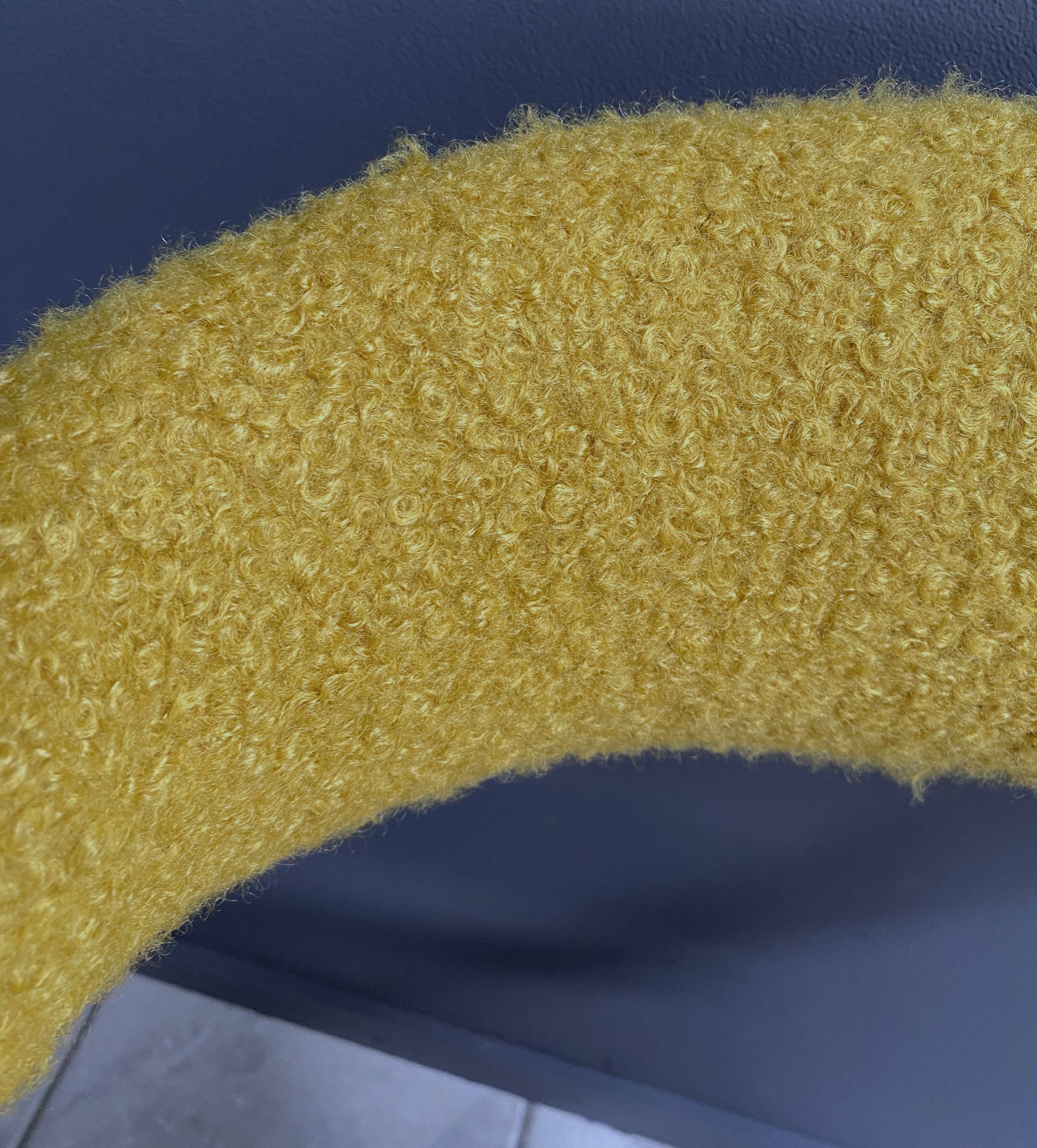 Thomas Harlev chair model 213 in yellow Boucle