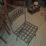 Pair of wrought iron chairs