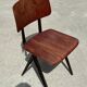 Set of 4 vintage school chairs Galvanitas S16 Netherlands Design