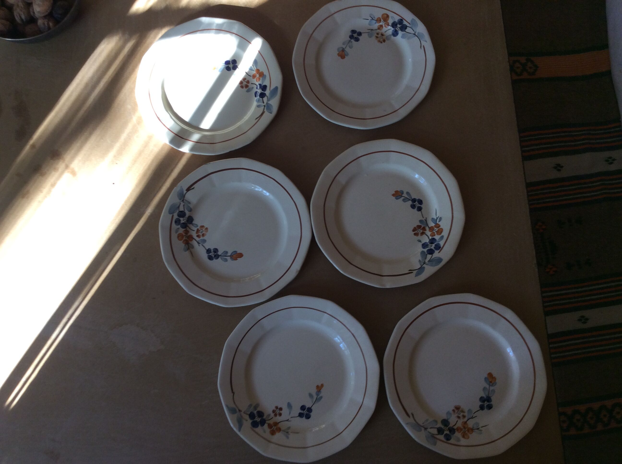 Sarguemines vintage plates