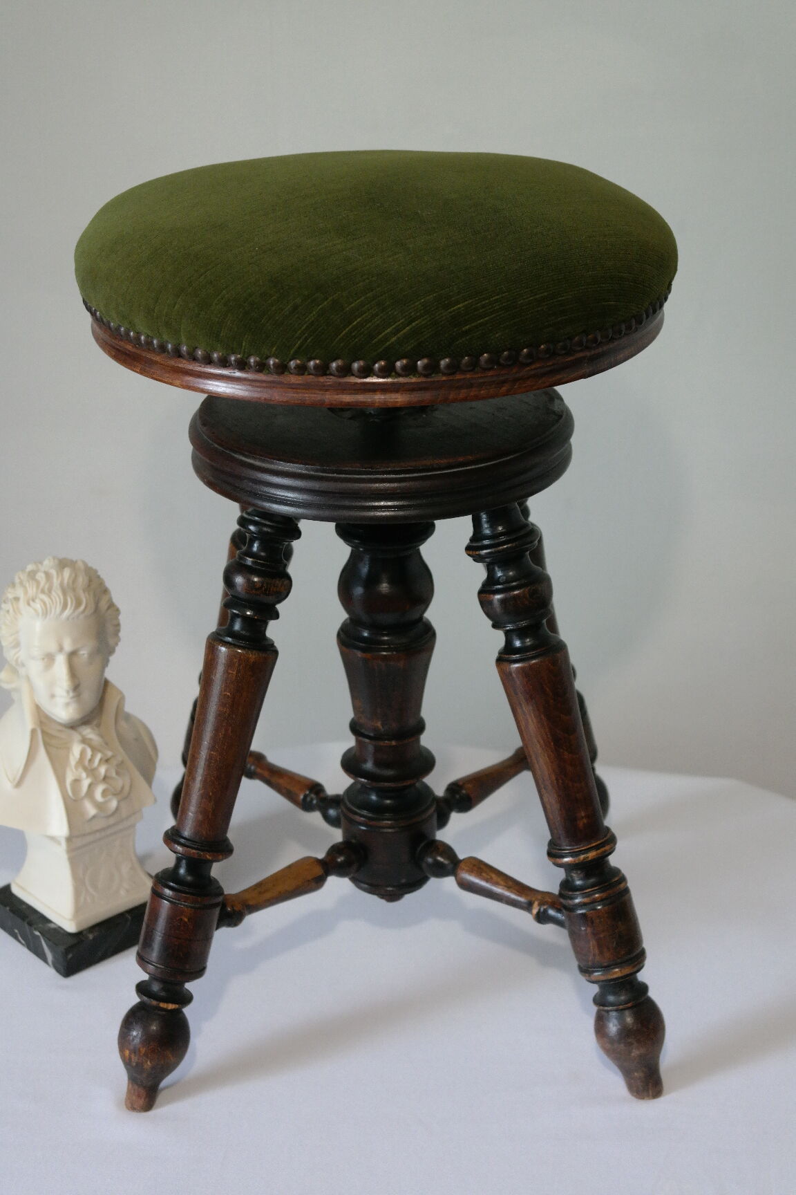 Napoleon III beech piano stool