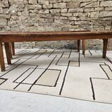 Lot deux bancs de ferme sapin vintage