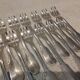 12 silver-plated oyster forks by Christofle Cluny, 14.9cm