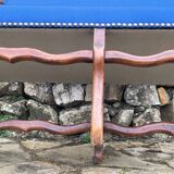 2-seater walnut bench