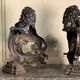 Pair of cast iron fire dogs