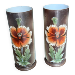Paire de vases cylindriques