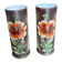 Pair of cylindrical opaline vases