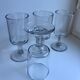 Set of 4 wine glasses in blown glass late nineteenth