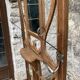 Old wooden entrance coat rack