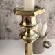 Charming Pair of Victorian Brass Candlesticks with Octagonal Bases - Matching Antique Candle Holders
