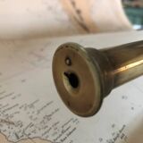 Old brass telescope from the 19th century