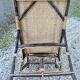 rattan chaise longue with its foot rest 1930